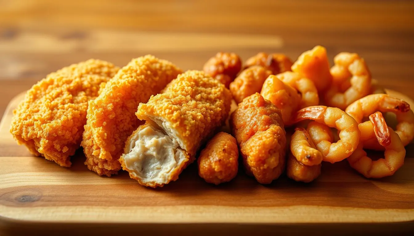 fried katsu karaage tempura