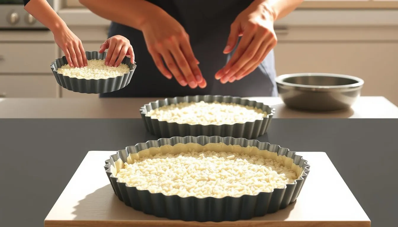 how to make a rice crust